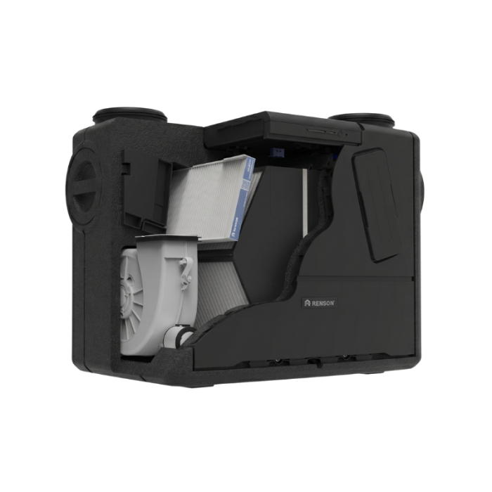 Renson Flux GO Wall compakt 275 - WRG - 275 m3/h - Automatisch steuerung auf feuchtigkeit Renson Flux GO Wall compakt 275 - WRG - 275 m3/h - Automatisch steuerung auf feuchtigkeit