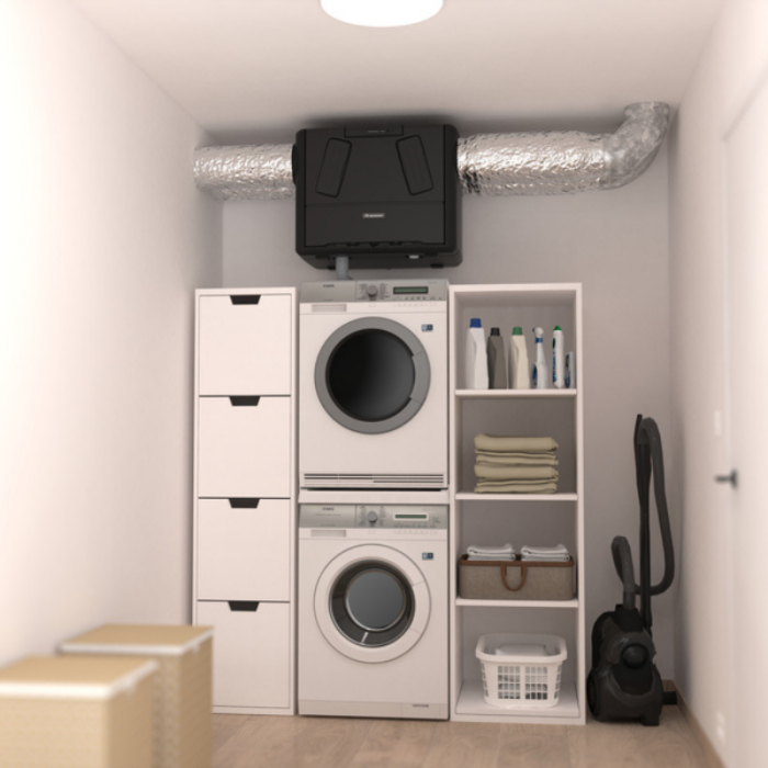Renson Flux GO Wall Compact 350 - WRG - 350 m3/h - Automatische steuerung auf feuchtigkeit Renson Flux GO Wall Compact 350 - WRG - 350 m3/h - Automatische steuerung auf feuchtigkeit