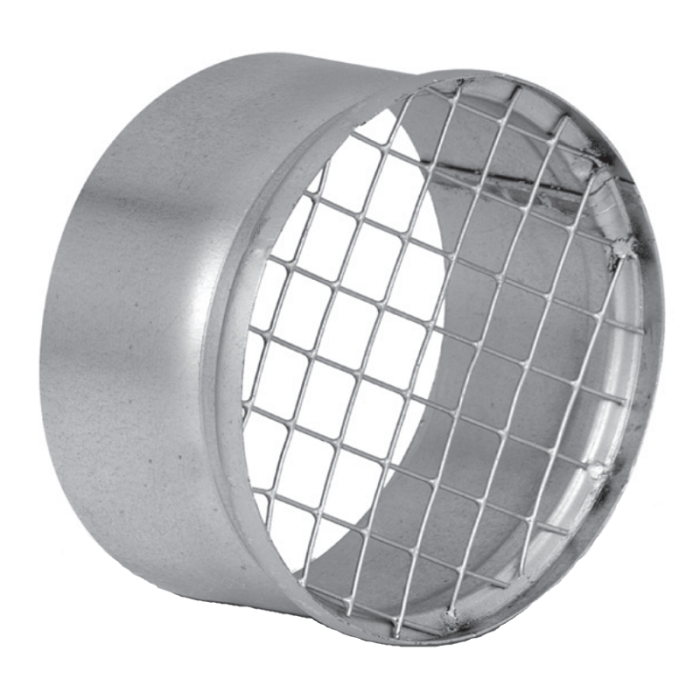 Drahtgitter (Flanschbuchse mit grobmaschigem Draht) Ø 150 mm Drahtgitter (Flanschbuchse mit grobmaschigem Draht) Ø 150 mm