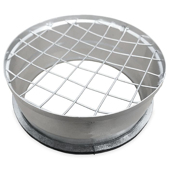 Rohrgitter mit Dichtung (Flanschbuchse mit grobmaschigem Draht) Ø 180 mm Rohrgitter mit Dichtung (Flanschbuchse mit grobmaschigem Draht) Ø 180 mm