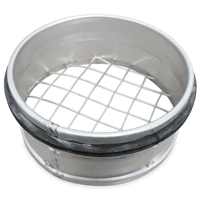 Rohrgitter mit Dichtung (Flanschbuchse mit grobmaschigem Draht) Ø 200 mm