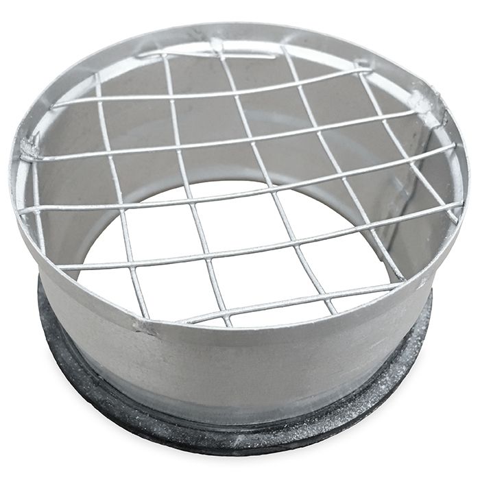 Rohrgitter mit Dichtung (Flanschbuchse mit grobmaschigem Draht) Ø 80 mm Rohrgitter mit Dichtung (Flanschbuchse mit grobmaschigem Draht) Ø 80 mm