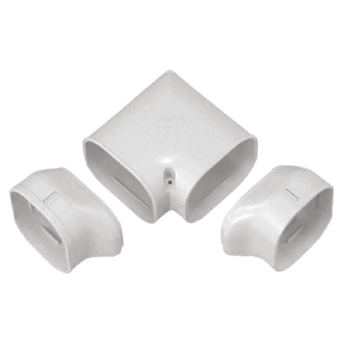 Gedrehte Kurve 90 Grad - WEISS (SN-77-W)