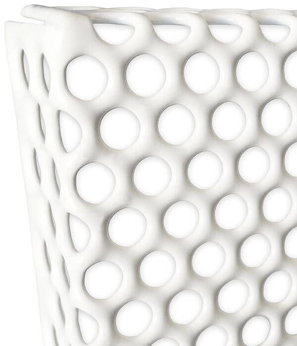 Perforierte Deckenplatte für abgehängte Decken 595 x 595 mm – Stahl – weiß 