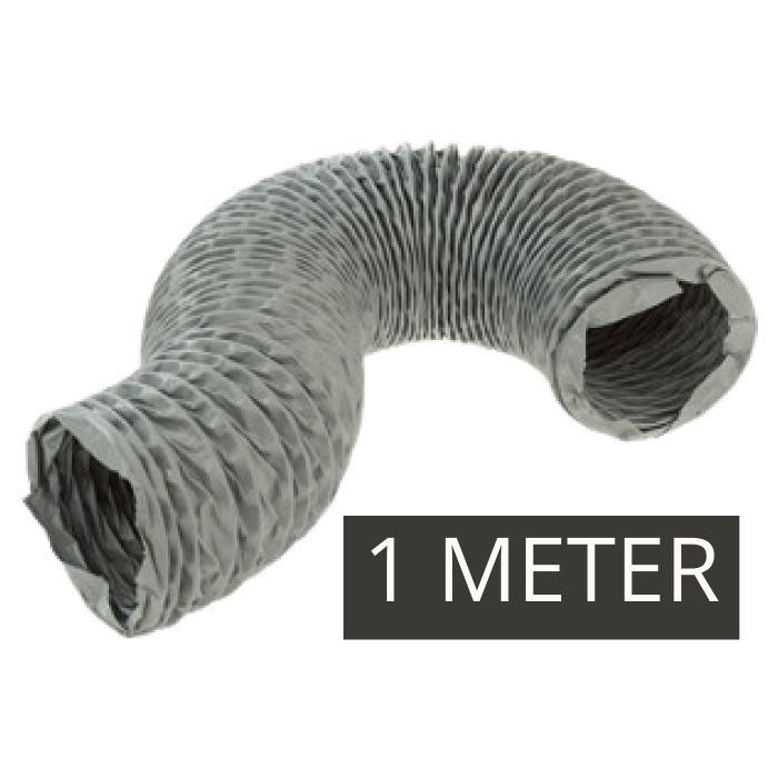 Nicht isolierter flexibler (grauer) PVC-Schlauch Ø 82 mm (Innenmaß) – PER METER