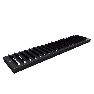 Mengenregler aus Stahl (Schiebeklappe 525x75 mm) für Kanalgitter GS120G.525.075