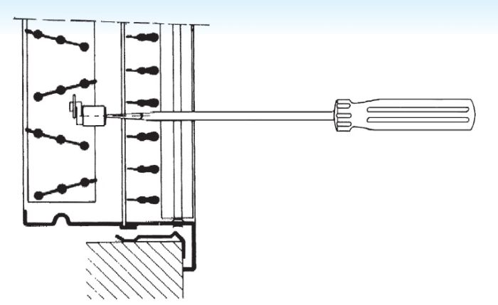 Volumenregler für Wandgitter VTA8110 400 x 150 mm