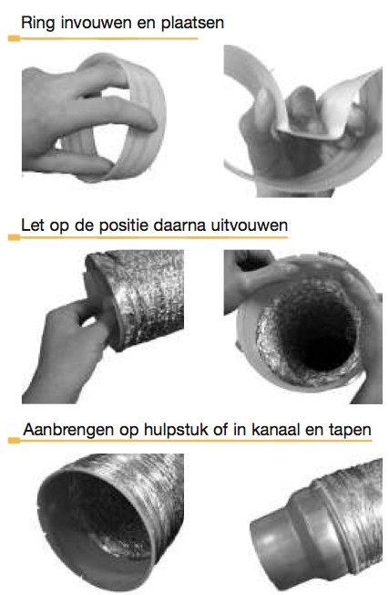  Guso-Montagering Ø 125mm zur Montage von Schläuchen an Rohren oder Rohrverschraubungen