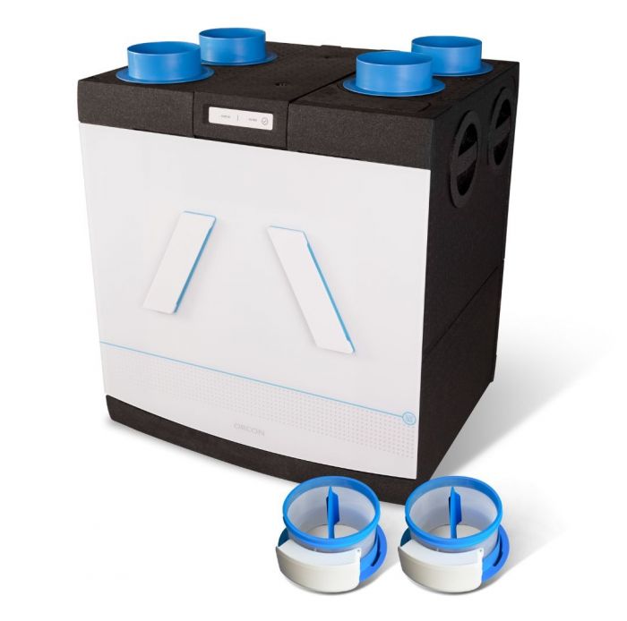 Orcon HRC-570 SmartComfort WTW unit - 570 m3/h - Mit 2-Zonenregelung & Vorwärmer