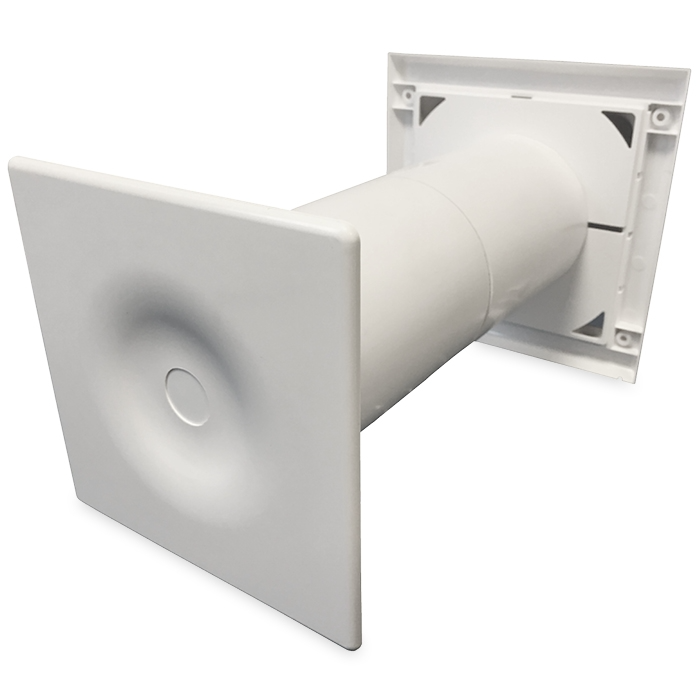 Kompakter dezentrale Lüftungsanlage - WRG-Ventilator HRV125P mit Wärmetauscher – 50 & 70 m3/h – inkl. Fernbedienung Kompakter dezentrale Lüftungsanlage - WRG-Ventilator HRV125P mit Wärmetauscher – 50 & 70 m3/h – inkl. Fernbedienung