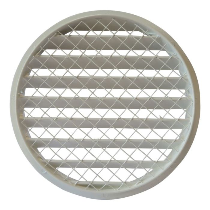 Rundes Lüftungsgitter Aluminium Ø 200 mm – WEISS – mit grobmaschigem Draht – hohe Durchlässigkeit Rundes Lüftungsgitter Aluminium Ø 200 mm – WEISS – mit grobmaschigem Draht – hohe Durchlässigkeit