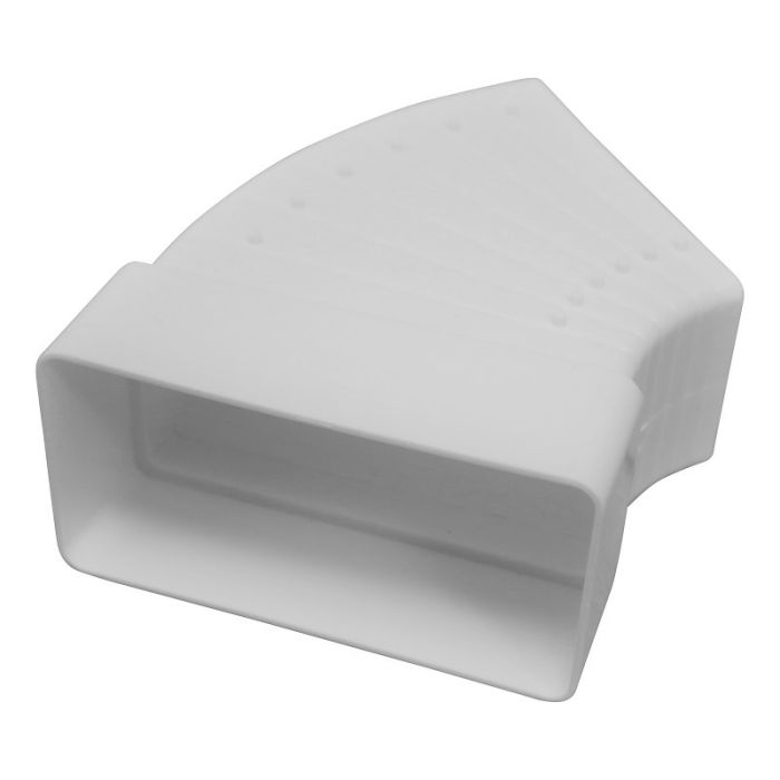  Variabler Kunststoff-Bogen 3° bis 48° – 110 x 55 mm – WEISS