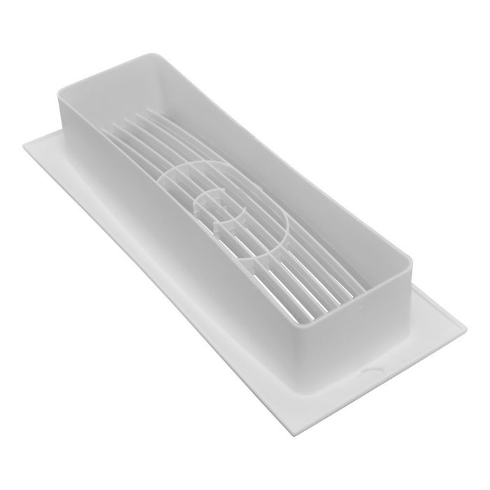 Abluft-/Zuluft-Gitter aus Kunststoff (für den Innengebrauch) 204 x 60 mm – WEISS