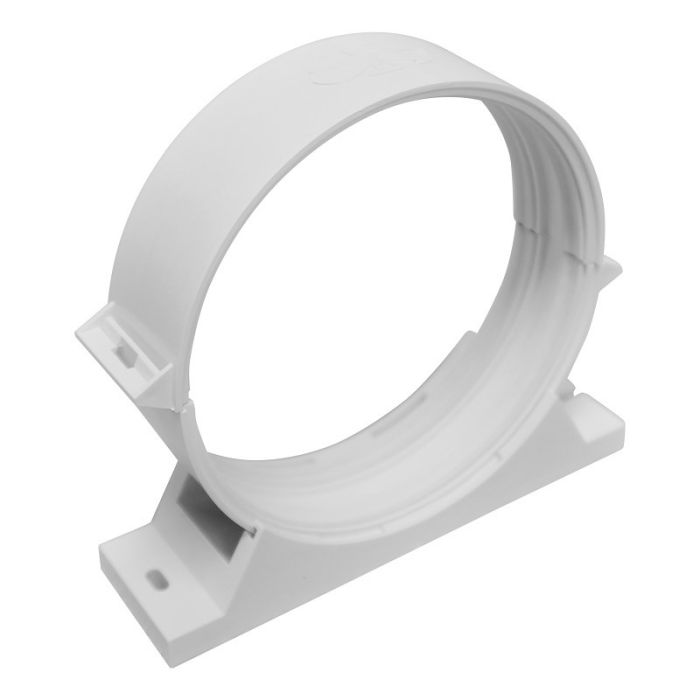 Rohrhalter - Kunststoff Ø 125 mm – verstärkt – Weiß