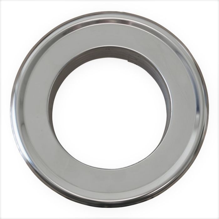 Abschlussrosette Ø 100 mm – Edelstahl