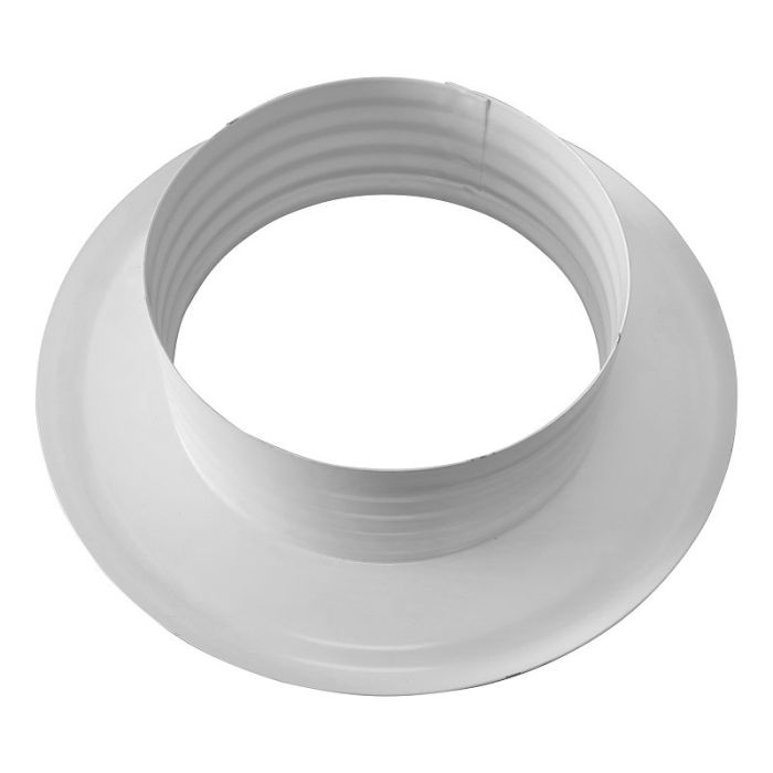 Abschlussrosette Ø 125 mm – Weiß