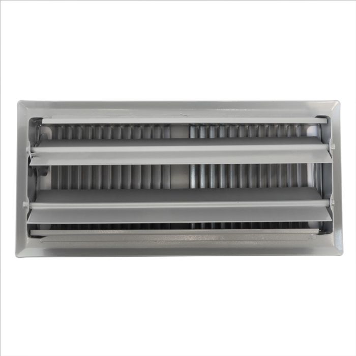 Bodengitter verstellbar mit festen Lamellen – Lochgröße 254 x 102 mm – Stahl – GRAU RAL9006