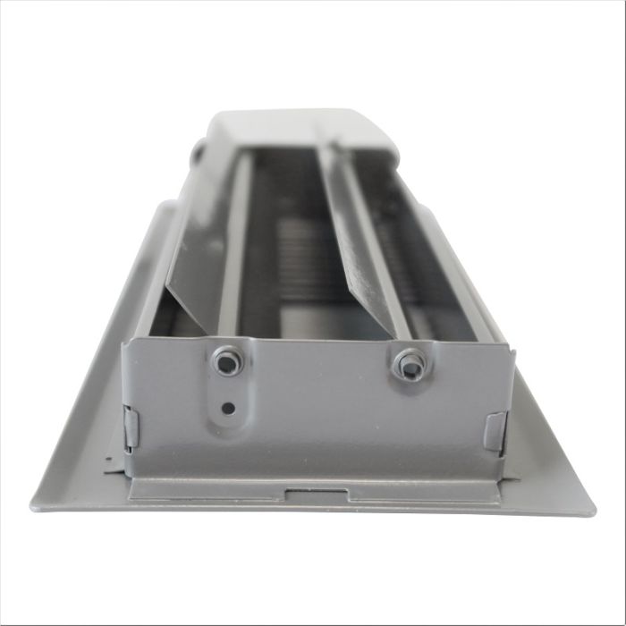 Bodengitter verstellbar mit festen Lamellen – Lochgröße 254 x 102 mm – Stahl – GRAU RAL9006