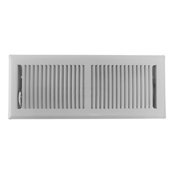 Bodengitter verstellbar mit festen Lamellen – Lochgröße 356 x 102 mm – Stahl – WEISS RAL9003