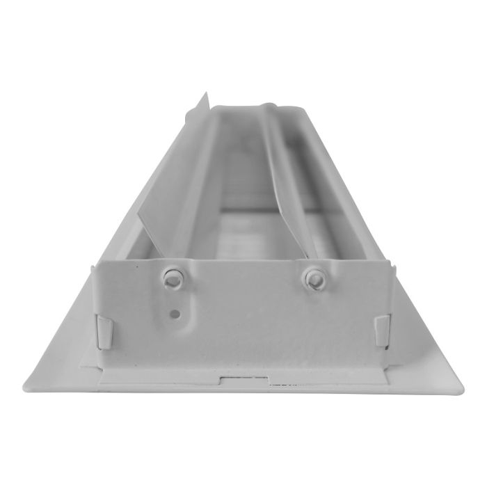 Bodengitter verstellbar mit festen Lamellen – Lochgröße 356 x 102 mm – Stahl – WEISS RAL9003