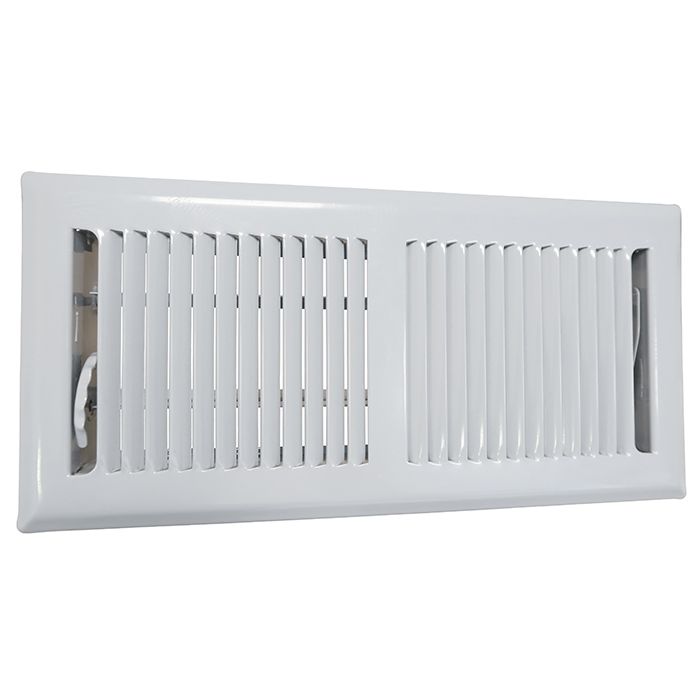 Bodengitter verstellbar mit festen Lamellen – Lochgröße 254 x 102 mm – Stahl – WEISS RAL9003