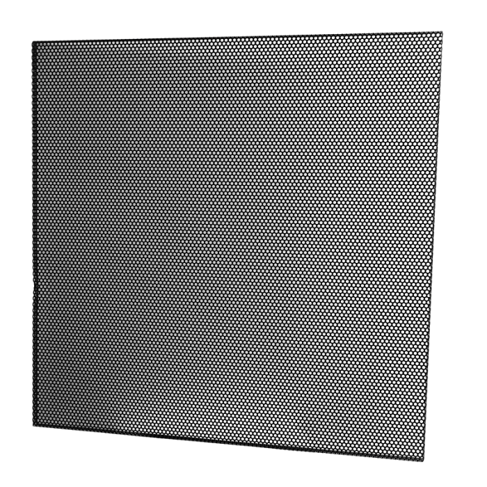 Perforierte Deckenplatte für Systemdecke 595 x 595 mm – Stahl – Schwarz