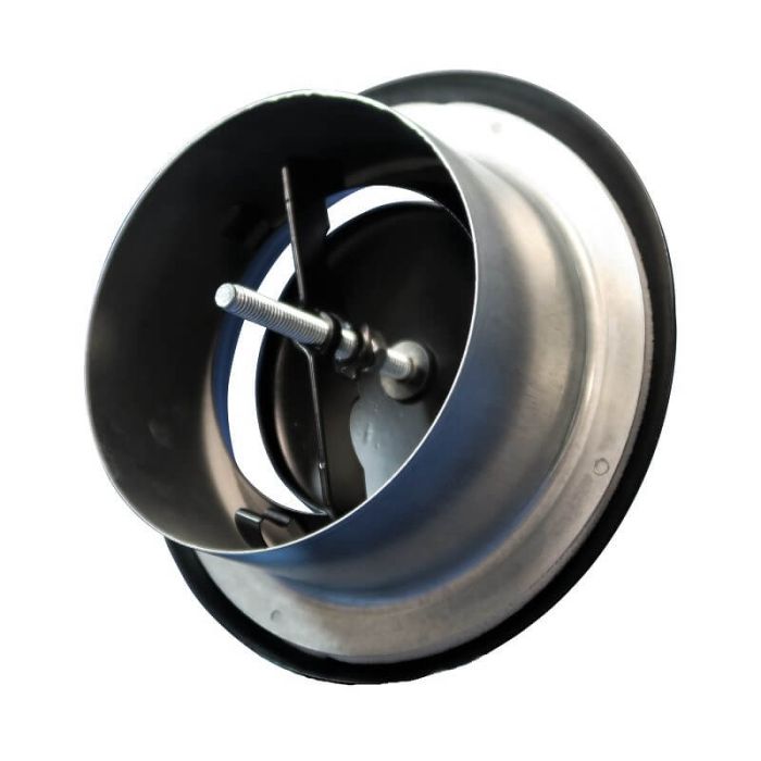 Gitter/Ventil (Abzug) Ø 125 mm Stahl - schwarz - MIT HÜLSE Gitter/Ventil (Abzug) Ø 125 mm Stahl - schwarz - MIT HÜLSE
