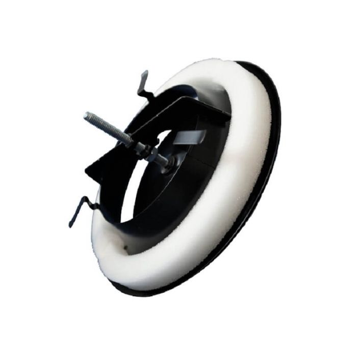 Gitter/Ventil (Luftzufuhr) Ø 125 mm Stahl - schwarz - MIT BUS