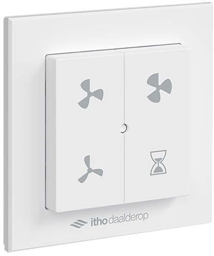 Itho RFT drahtlose Fernbedienung WEIß für CVE Wohnhausventilatoren (04-00160)