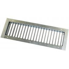 Einfach verstellbares Kanalgitter (Rohr Ø 150mm - Ø400mm) Stahl 325 x 75mm - Zufuhr und Abfuhr