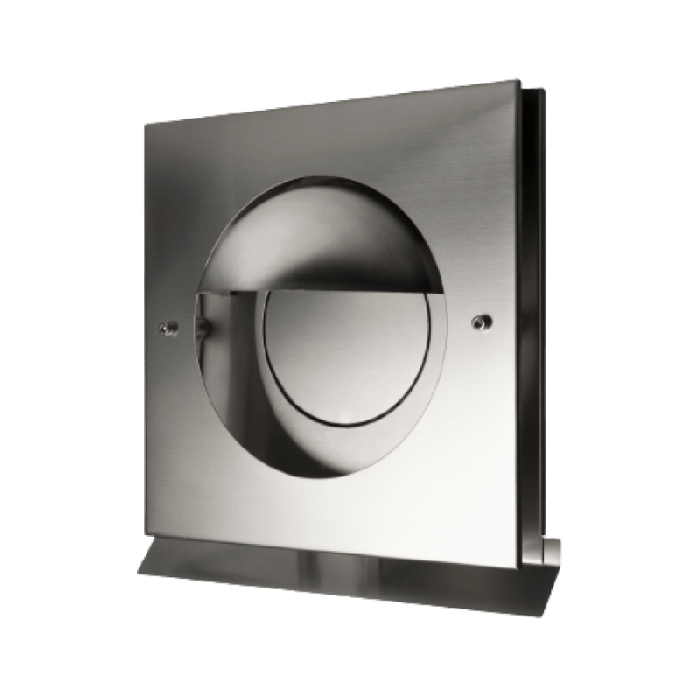 Design Fassadenabdeckung PREMIUM-LINE - KAPPA - Ø 125 mm - Edelstahl