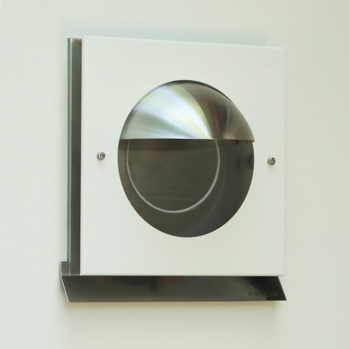 Design Fassadenabdeckung PREMIUM LINE - KAPPA - Ø 150 mm - WEISS