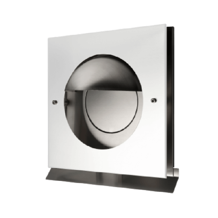 Design Fassadenabdeckung PREMIUM LINE - KAPPA - Ø 150 mm - WEISS