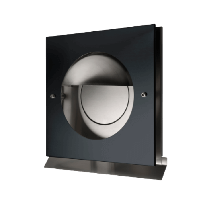Design-Fassadenkappe PREMIUM LINE - KAPPA - Ø 150 mm - SCHWARZ