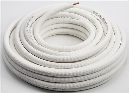 Kühlrohr aus Kupfer, isoliert (5/8 Zoll, Länge 25 m)