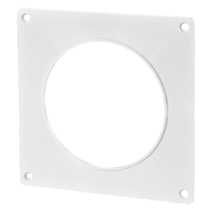 PATIKIL 30,5 cm Kanalverbinder Flansch, Trockner Entlüftung Wandplatte  Quadrat zu Runde Gerade Luftleitplatte für Luftheizung Kühlung Lüftung