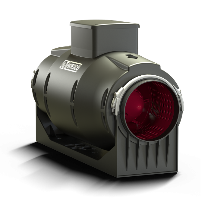 Rohrventilator LINEO 125 'QUIET' - Anschluss 125mm - 3 Stufen EIN/AUS