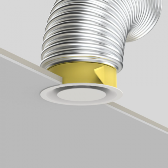 Pradovent Trim Ø125 mm Montage­ring – für flexible Schläuche