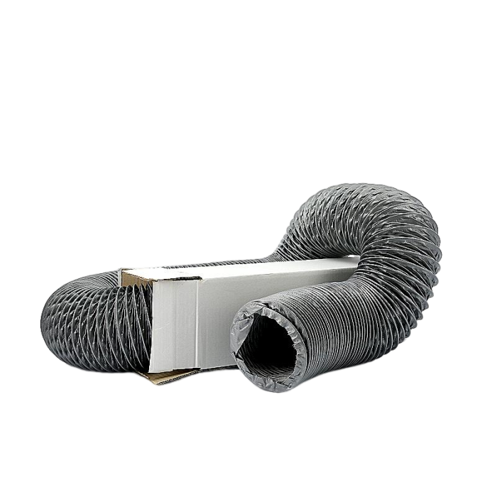 Nicht isolierter flexibler (grauer) PVC-Schlauch Ø 127mm (Innenmaß) – VOLLE BOX 10M Nicht isolierter flexibler (grauer) PVC-Schlauch Ø 127mm (Innenmaß) – VOLLE BOX 10M