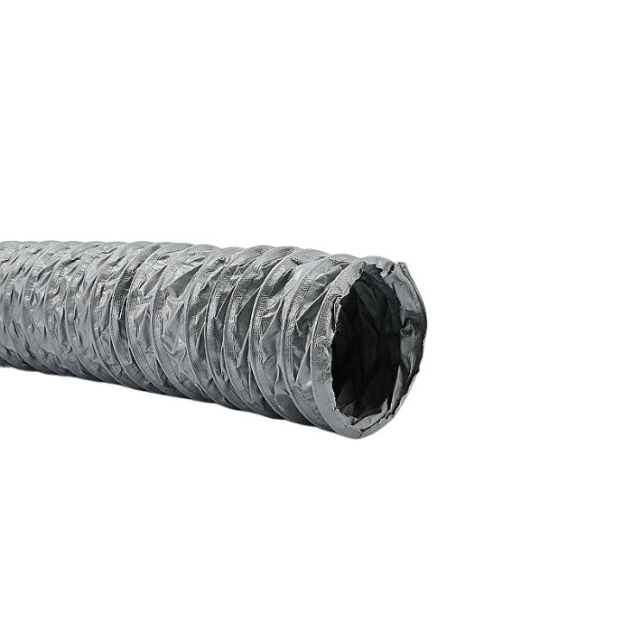Nicht isolierter, flexibler (grauer) PVC-Schlauch Ø 160 mm (Innenmaß) – PER METER