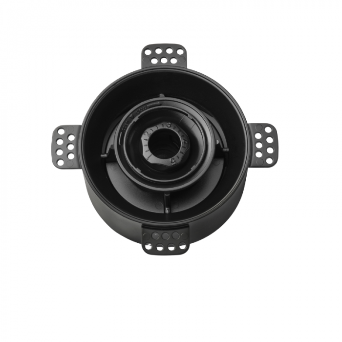 NoShow 2.0 verputzbare Designventil 125mm - Zu- und Abluft - SCHWARZ