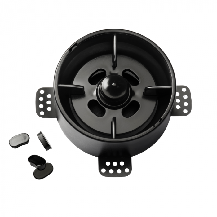 NoShow 2.0 verputzbare Designventil 125mm - Zu- und Abluft - SCHWARZ