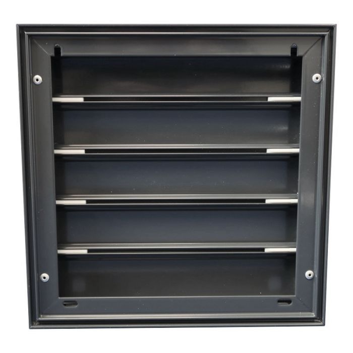 Lamellengitter Aufputz (BxH) 210 x 210 mm – RAL7016 Anthrazit