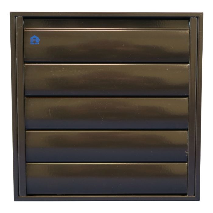Lamellengitter Aufputz (BxH) 210 x 210 mm – RAL8019 Graubraun