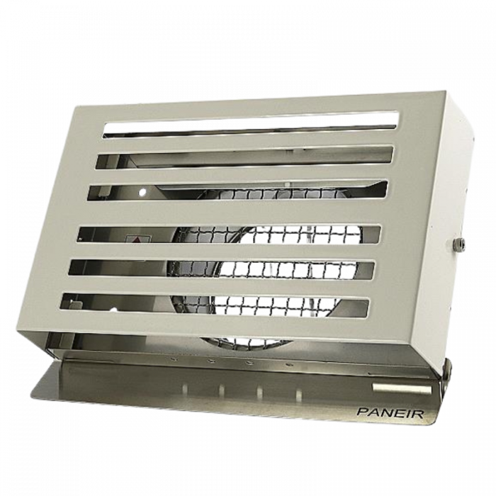 Design-Wetterschutzgitter PREMIUM LINE -BETA- Ø 125 mm mit grobmaschigem Draht – WEISS RAL9010