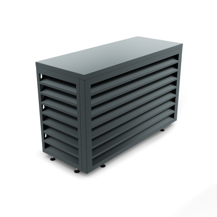 Aircover 900 - Luxus (Klimaanlage) Außeneinheit Verkleidung - 93 x 60 x 48 cm - mit Rückwand