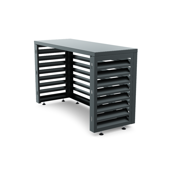 Aircover 900 - Luxus (Klimaanlage) Außeneinheit Verkleidung - 93 x 60 x 48 cm - mit Rückwand