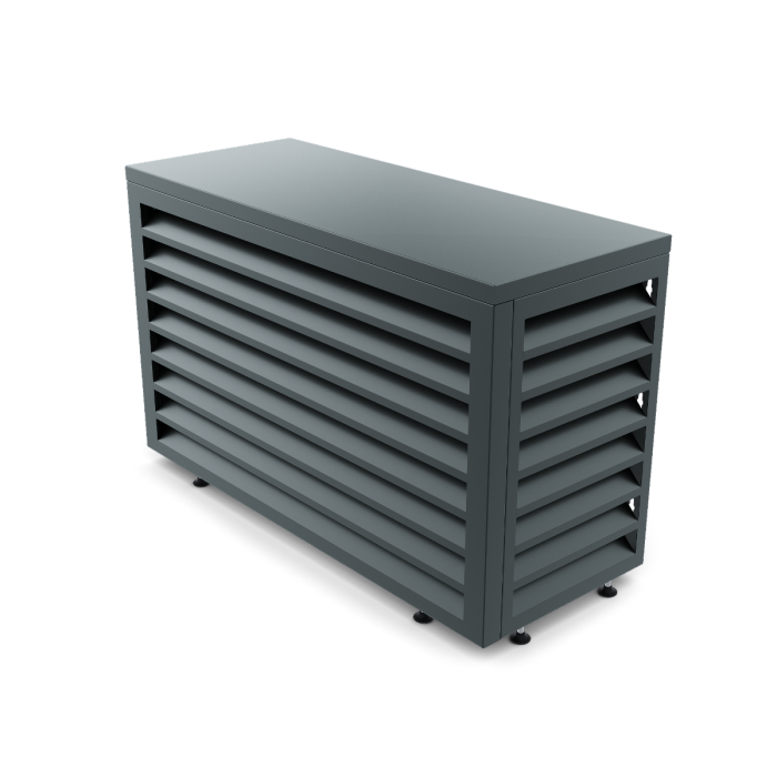 Aircover 900 - Luxus (Klimaanlage) Außeneinheit Verkleidung - 93 x 60 x 48 cm - mit Rückwand