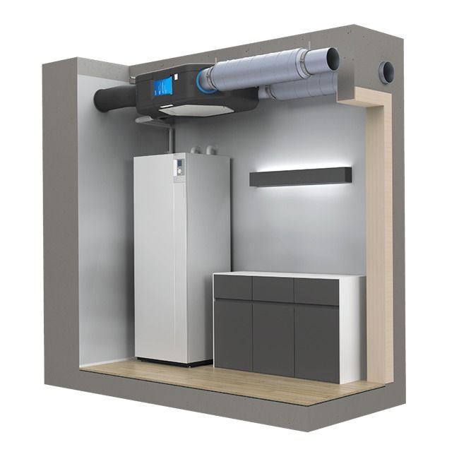 Orcon HRC-360 OptiAir WTW Deckeneinheit - 360 m3/h - Mit Vorheizregister