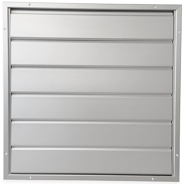Lamellengitter Aufputz – 555 x 555 mm – große Lamellen (12HD-5656AA)